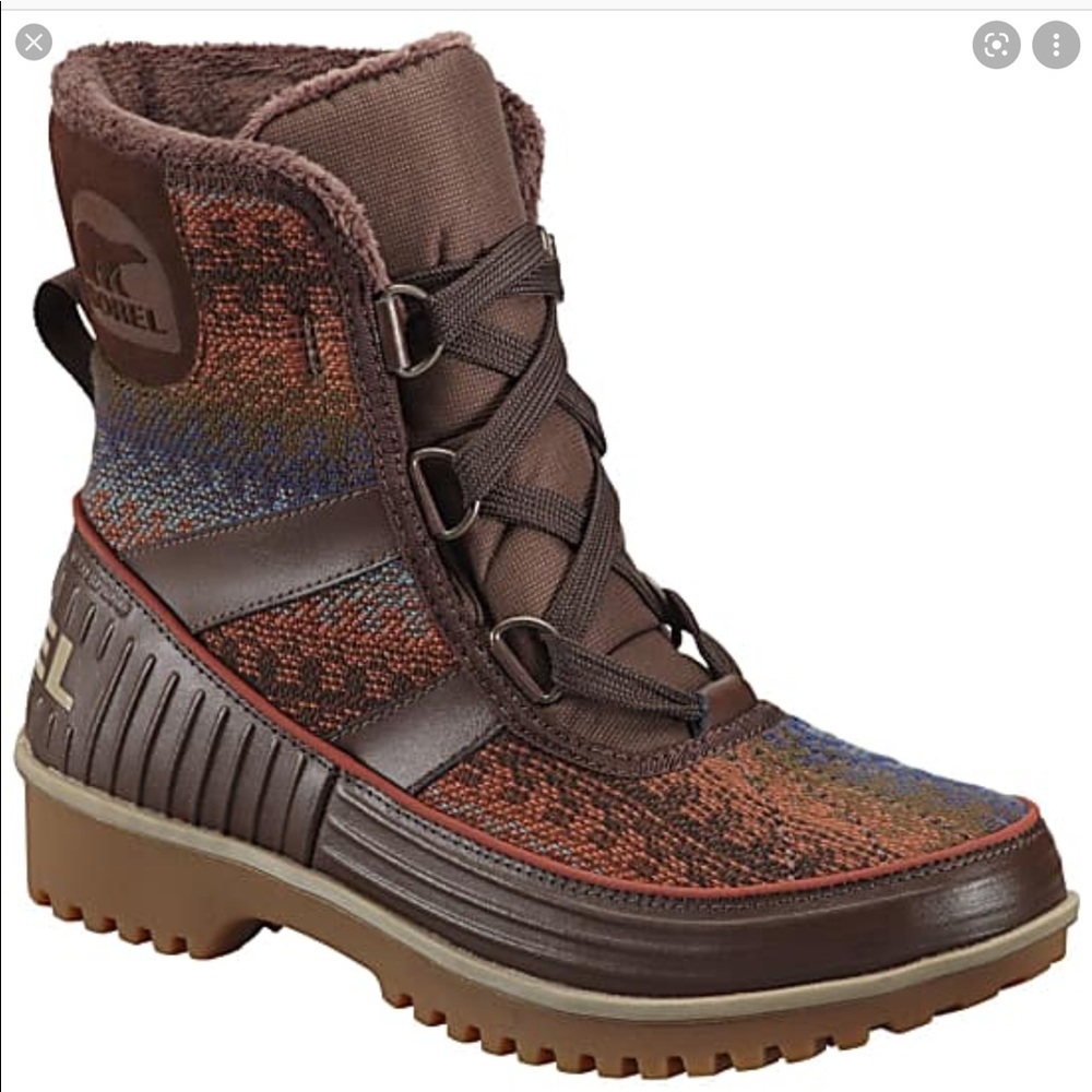 Sorel Tivoli Blanket Tobacco Winter Boot Like New